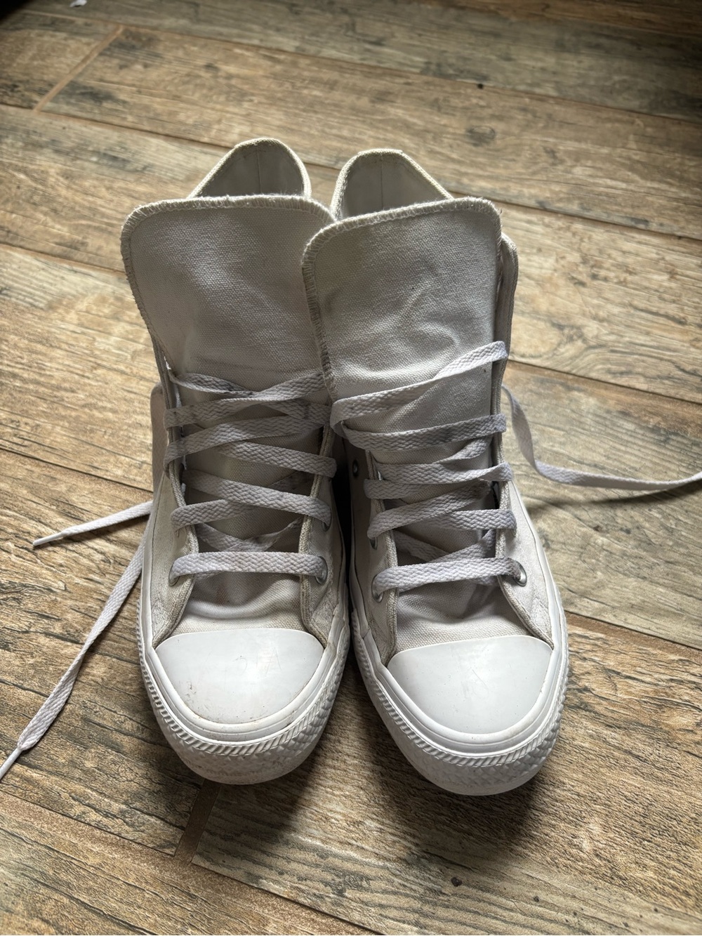Converse Women's High-Top Sneakers in Light Gray